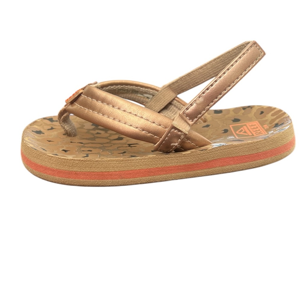 REEF | TODDLER GIRLS GOLD SLINGBACK FLIP FLOP 7/8
